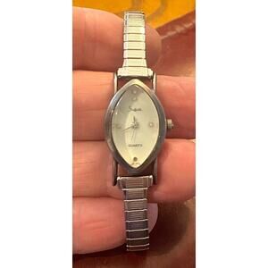 VTG Women's Silver Tone Sheffield Quartz Watch, Expansion Band